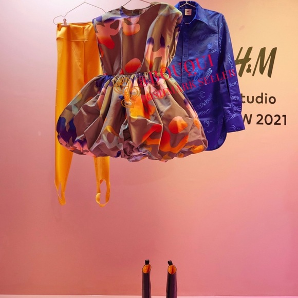 HM STUDIO CONSCIOUS MULTICOLORED BALLOON SKIRT DRESS - Picture 12 of 12